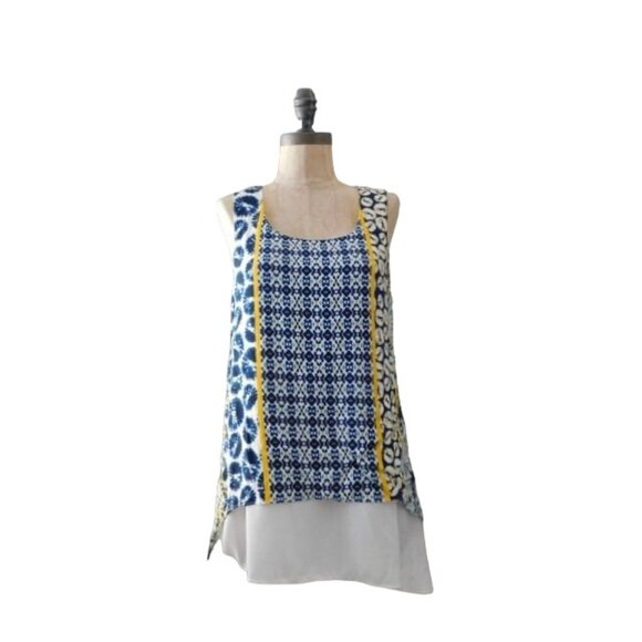 Karen Kane Size S Small Boho Lined Sleeveless Blouse - Picture 1 of 2